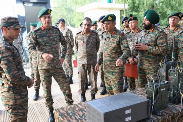 Lt Gen Mohit Malhotra Reviewing 1