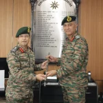 Lt Gen Rajan Sharawat Passing Over the Baton