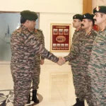 Lt Gen Rajesh Pushkar Shaking Hands