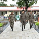 Lt Gen Rajesh Pushkar Walking