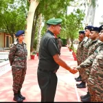 Lt Gen Sumer Ivan DCunha Shaking Hands