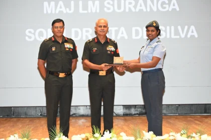 Maj Suranga Getting Award