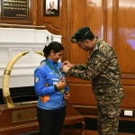 General Dhiraj Seth Felicitates Naib Subedar Neeru Dhanda for Historic ISSF World Cup Gold