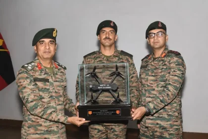 Naik Shubham Pathania Named Best Student at Indian Army's First Advanced Drone Pilot Training Course