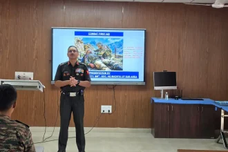 Officer Giving Lecture