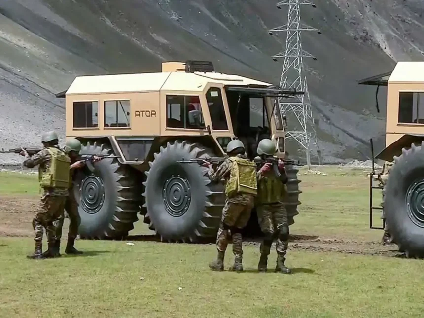 Soldiers Using Guns