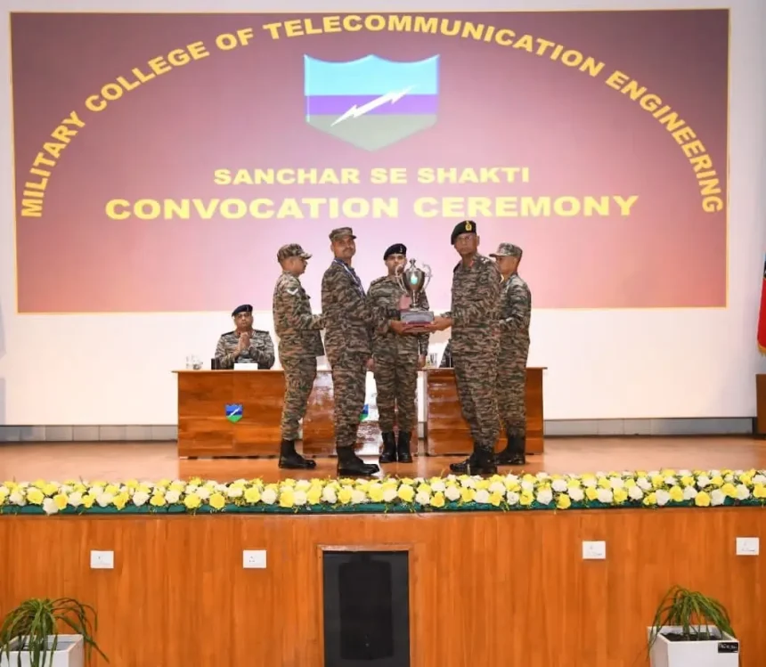 Trophy Being Given