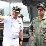 Air Marshal Jasvir Singh Mann Reviewing