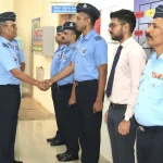 Air Marshal Jasvir Singh Mann Shaking Hands