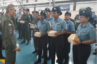 Air Marshal Tarun Chaudhry Interacting