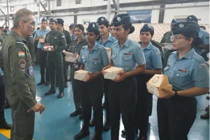 Air Marshal Tarun Chaudhry Interacting