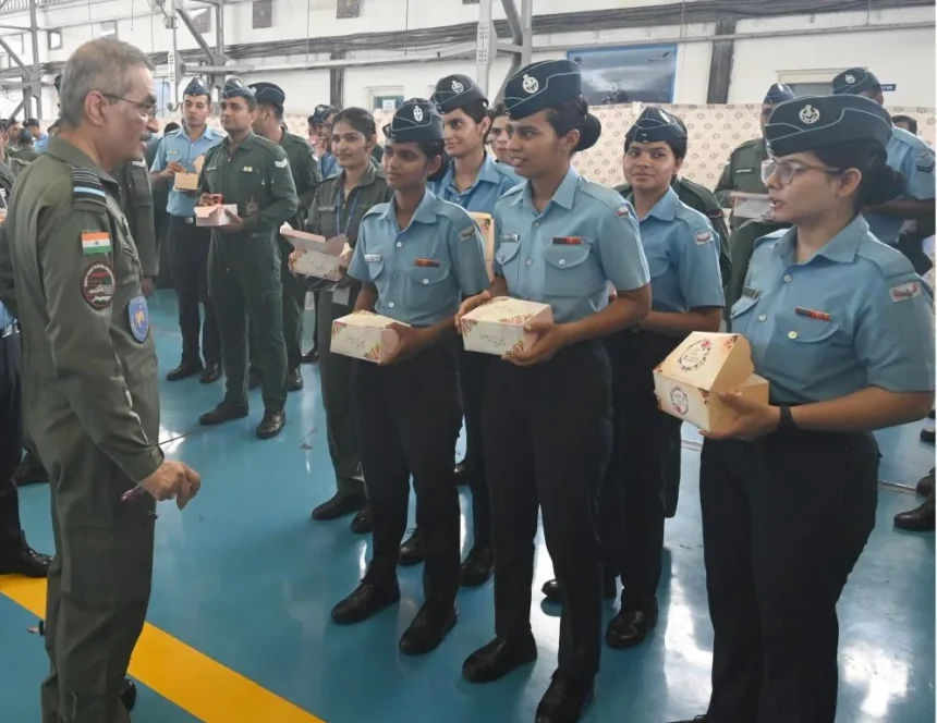 Air Marshal Tarun Chaudhry Interacting