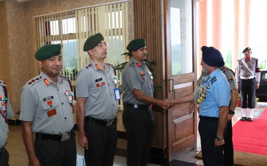 Air Marshal Walia Shaking Hands