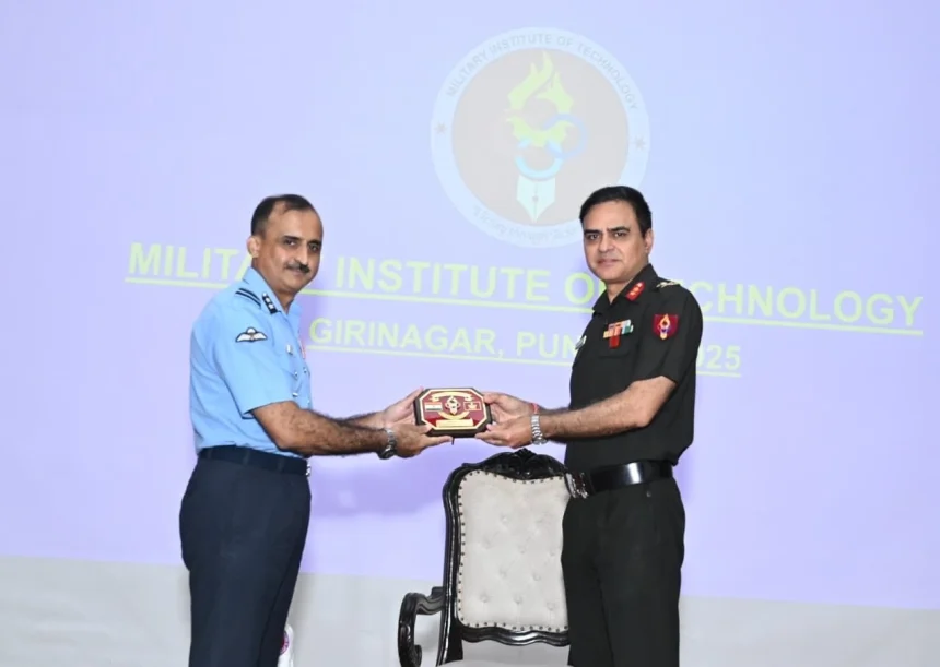 Air Vice Marshal Manu Midha Giving Memento