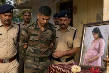 भारतीय सेना के जवान को 7 माह की गर्भवती पत्नी की कथित तौर पर गला घोंटकर हत्या के आरोप में गिरफ्तार किया गया