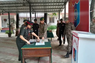 Brig Amit Kumar Chand Visits 15 UP Battalion NCC in Prayagraj, Reviews Training Infrastructure