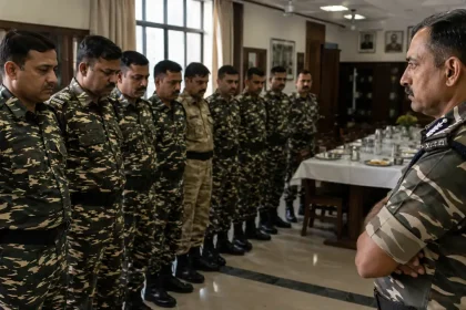 सीआरपीएफ ने वरिष्ठ के कार्य-दोपहर भोज से नदारद रहने पर 8 अधिकारियों पर कार्रवाई की