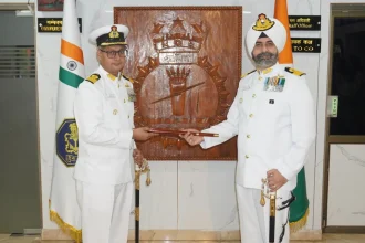 Commodore Sarvdeep Singh Dhody Taking Over the Baton