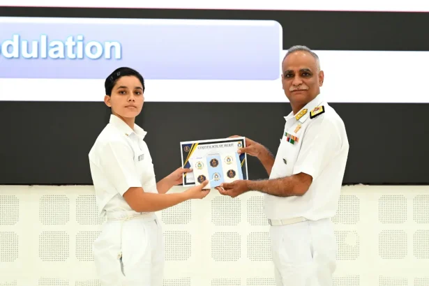 Inter-Squadron Public Speaking Competition at INA Builds Confidence and Leadership Among Naval Cadets