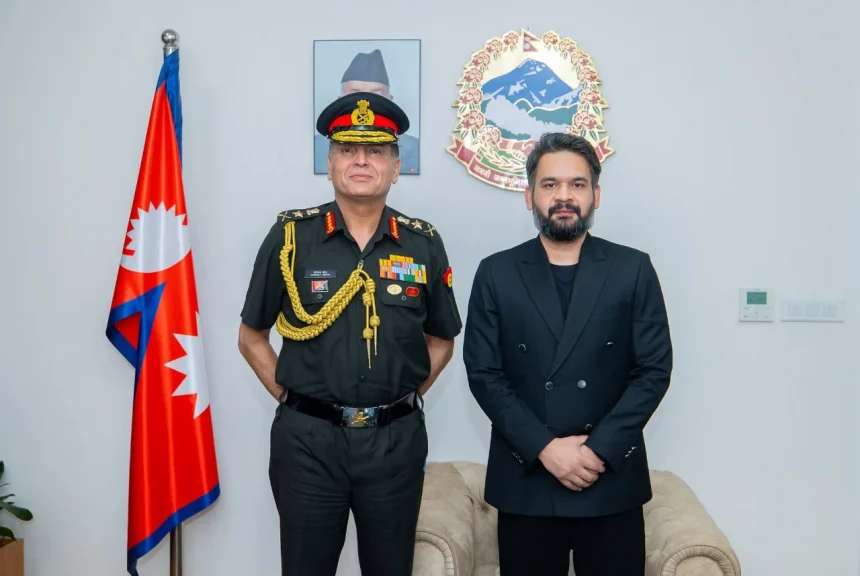 Indian Army Chief General Dhiraj Seth Meets Nepal PM Balendra Shah in Kathmandu