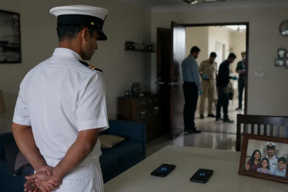 भारतीय नौसेना के नाविक ने कथित हत्या-आत्महत्या से पहले फोन फॉर्मेट किए और घर की सफाई की