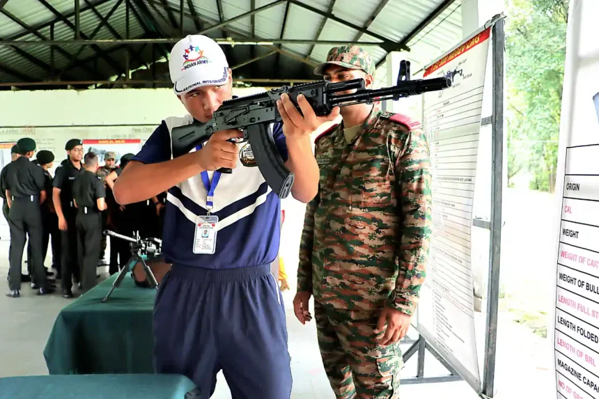 Kid Using Rifle