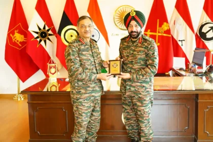 Lt Gen Harpal Singh and Lt Gen Pushpendra Singh