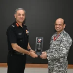 Lt Gen Mohit Malhotra Giving Memento
