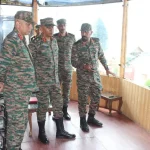Lt Gen Pratik Sharma Reviewing
