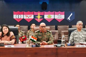 Lt Gen Pratik Sharma with Other Officers