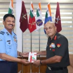 Lt Gen Ulhas Kirpekar Being Given Memento