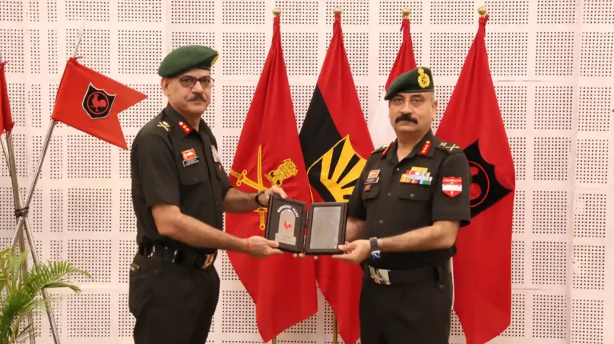 Lt Gen YS Ahlawat with Officer