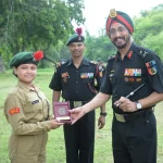 Maj Gen Sarabjit Singh Bakshi Giving Award