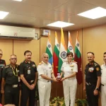 Memento Being Given to Surg VAdm Arti Sarin