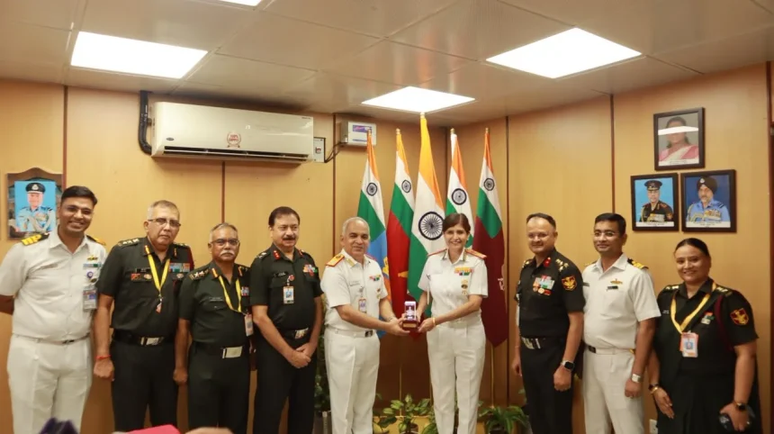 Memento Being Given to Surg VAdm Arti Sarin