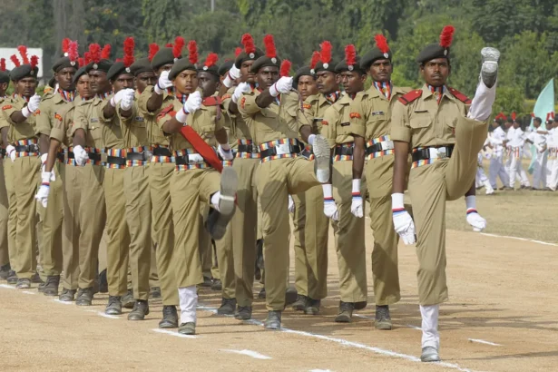 NCC Cadets in Parade