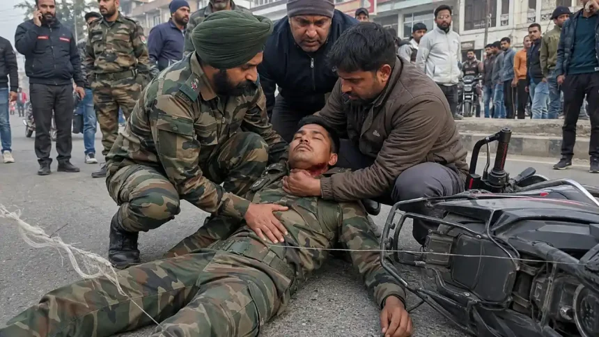 जम्मू में प्रतिबंधित चीनी मांझे से गला कटने पर नायब सूबेदार लखविंदर सिंह की मौत