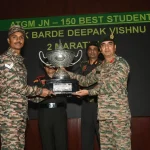 Nk Barde Deepak Vishnu Getting Trophy