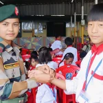 Officer with Student