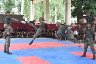 Officers Doing Practice