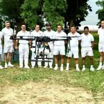 Officers Watching Drone