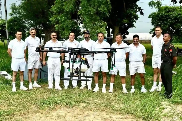 Officers Watching Drone