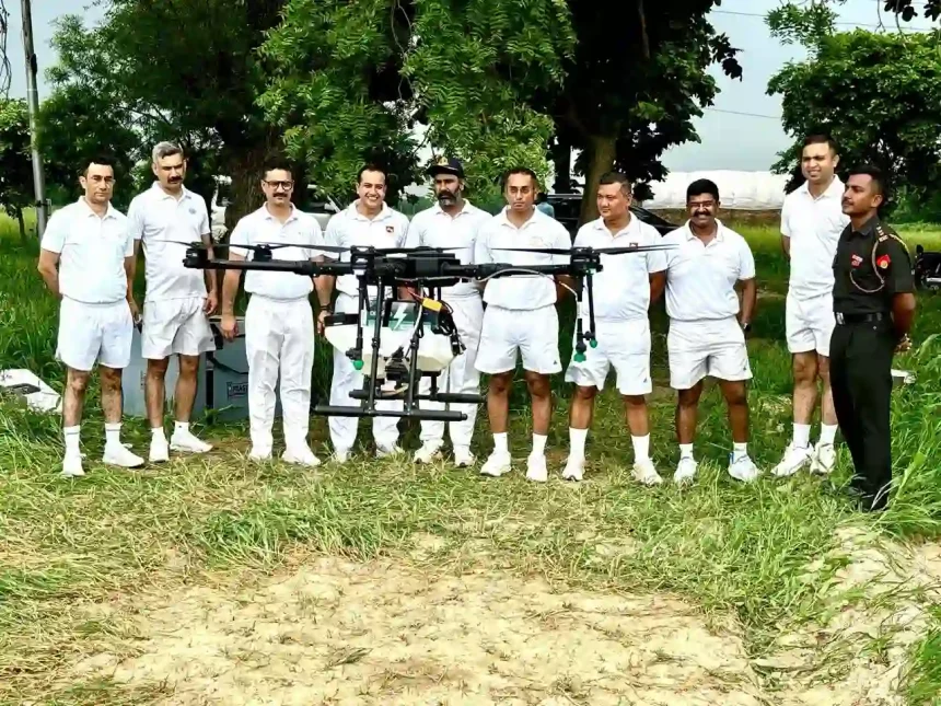 Officers Watching Drone