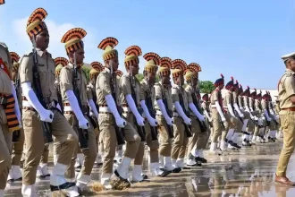 Officers in Parade