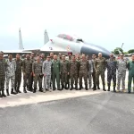 Officers with Aircraft