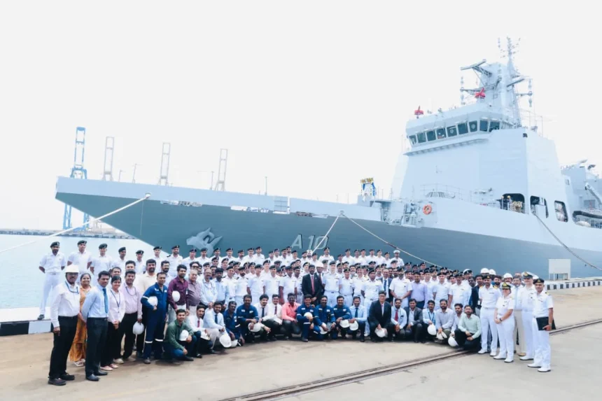Indian Navy Takes Delivery of ‘Samarthak’, Its First Indigenous Multi-Purpose Vessel