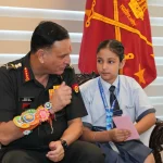 School Children Tie Rakhis to Army Chief General Dhiraj Seth on Raksha Bandhan