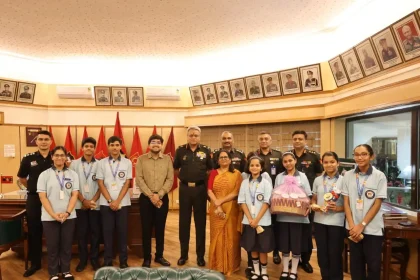 Students with Officers