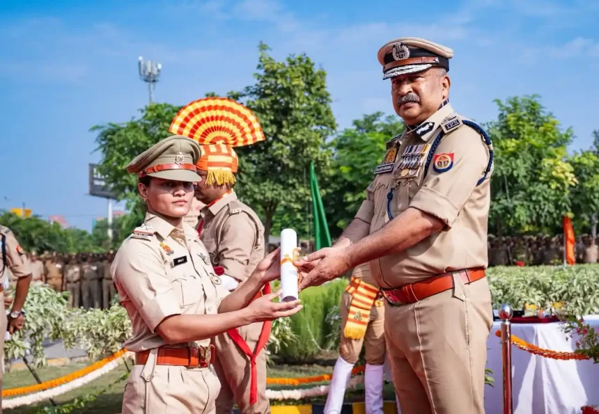 Sub Inspector Asmita Dey Being Commended