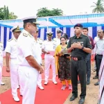 VAdm Sanjay Bhalla Reviewing